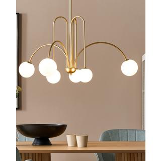 Beliani Lampe suspension en Métal Moderne FORBES  