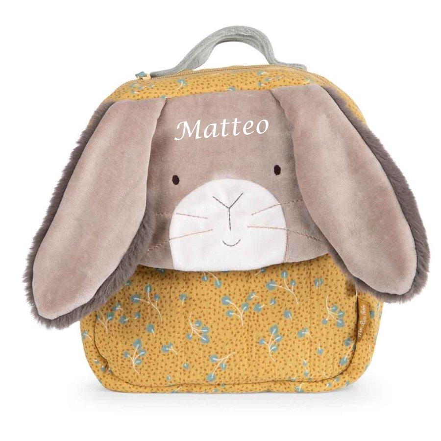 Moulin Roty  Rucksack Kaninchen ocker, Trois Petits Lapins, Moulin Roty 