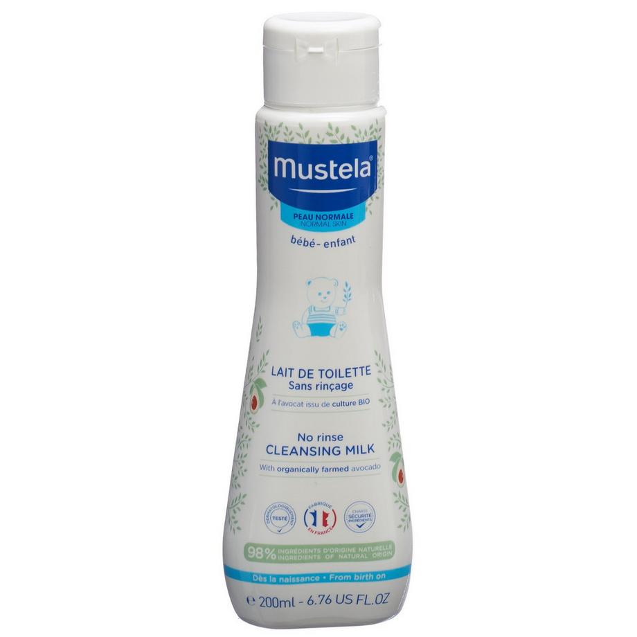 Mustela  Mustela Lait nettoyant sans rinçage pour bébé peau normale (200ml) 