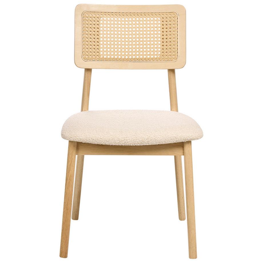 Beliani Lot de 2 chaises de salle à manger en Bouclé  EMBAR  