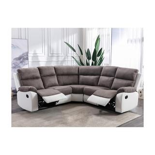 Vente-unique Relaxsofa Ecksofa Microfaser Kunstleder TOLZANO  