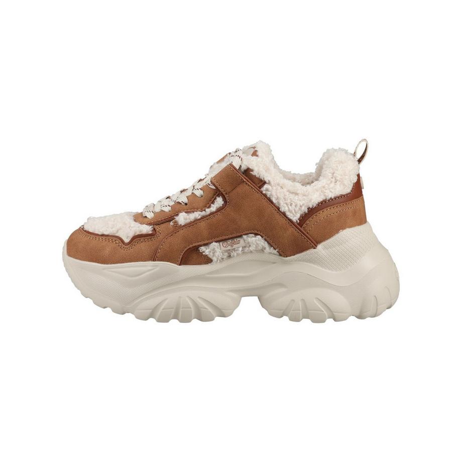 Buffalo Plateausneaker mit Kunstfellbesatz  