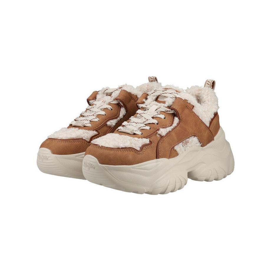 Buffalo Plateausneaker mit Kunstfellbesatz  
