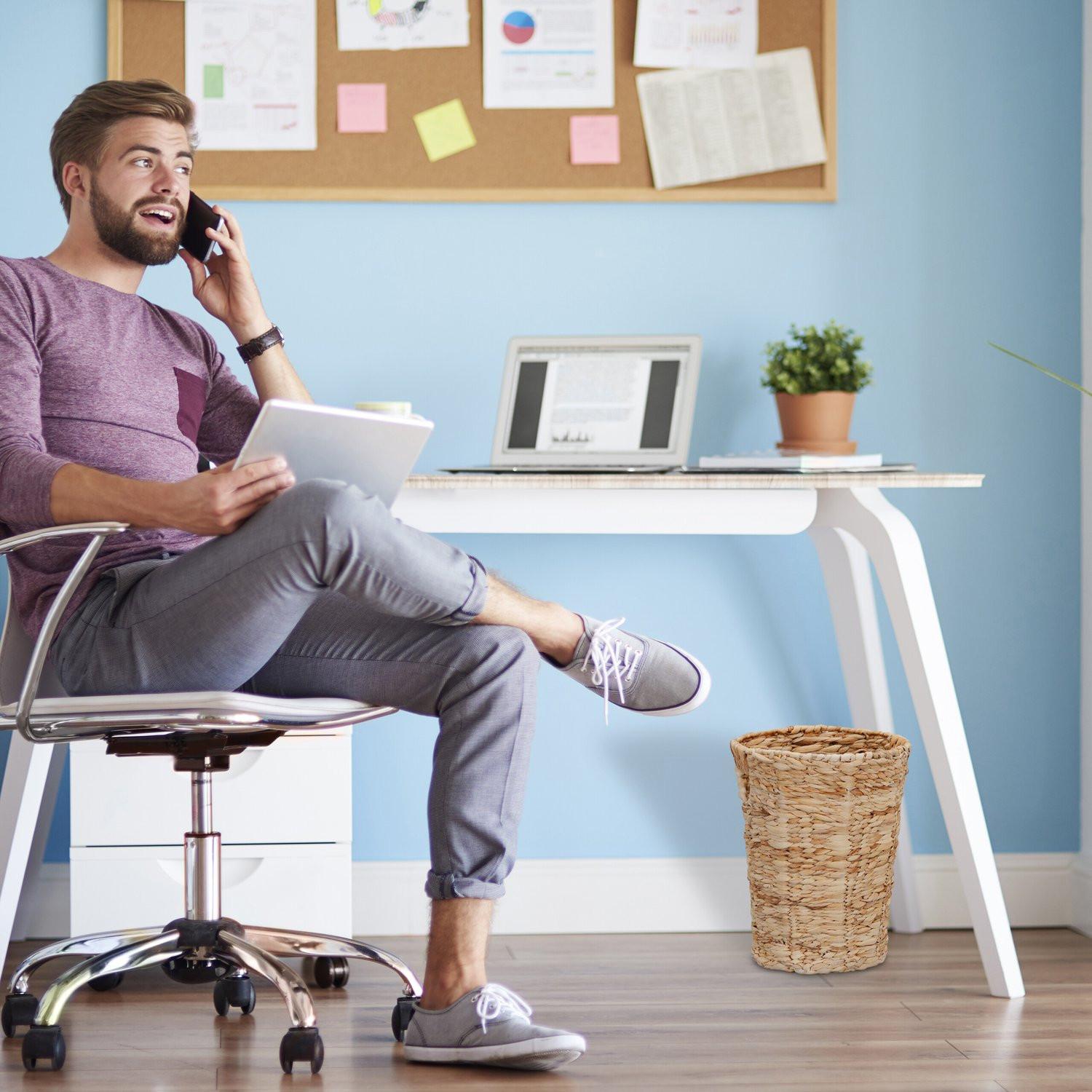 Northio Cestino di carta in giacinto d'acqua  