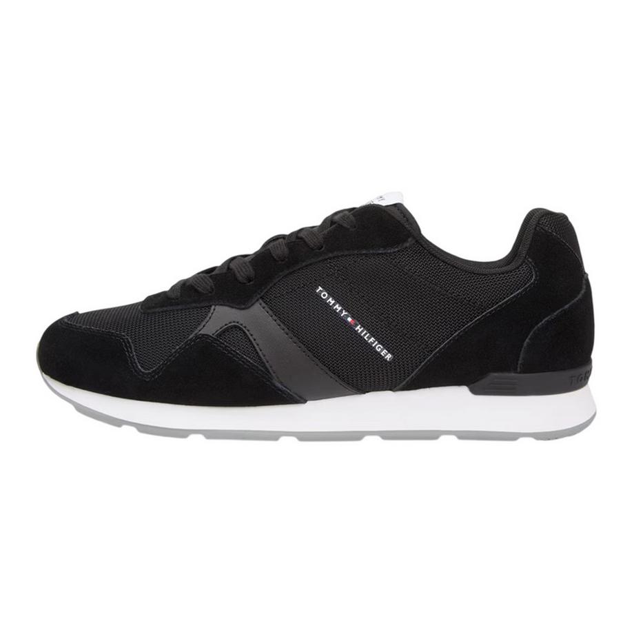 TOMMY HILFIGER Niedrig Geschnittene Flache Ledersneaker  