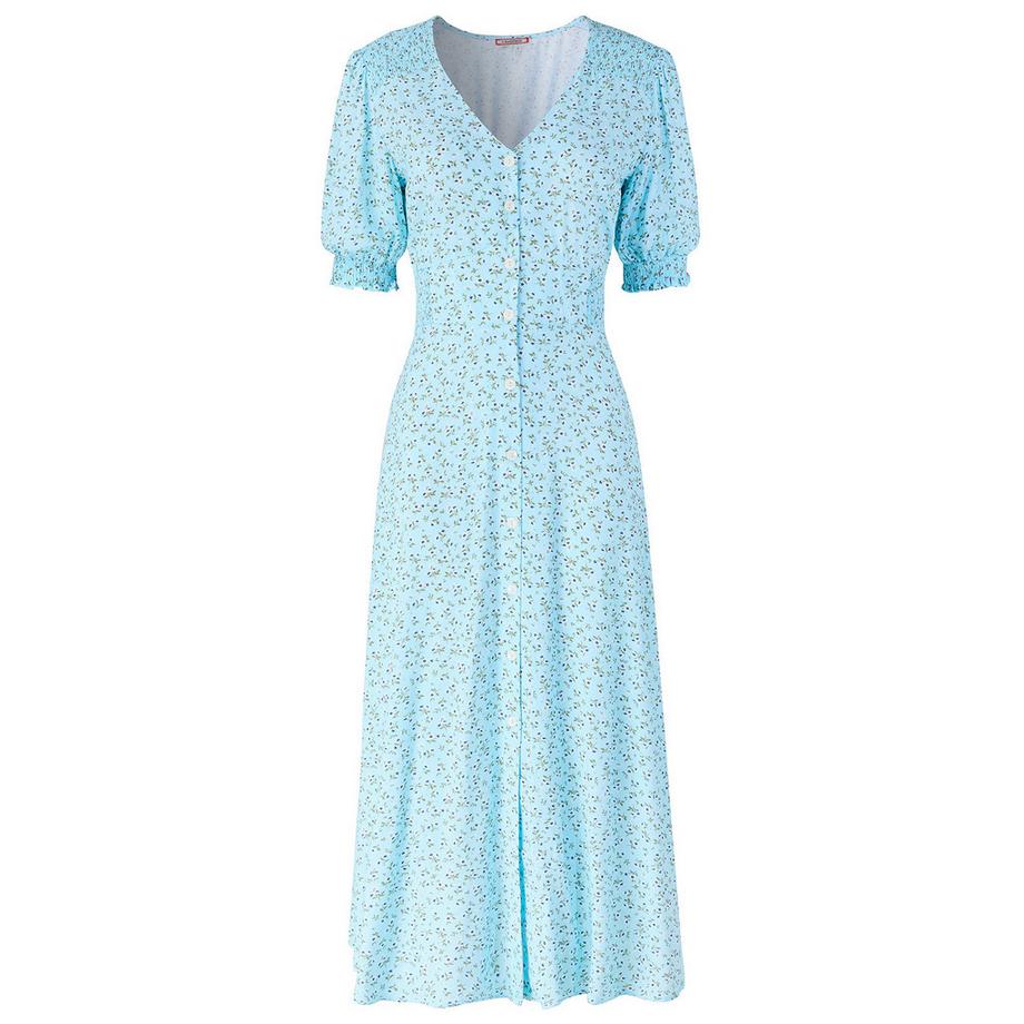 Joe Browns Maxikleid mit kleinteiligem Gänseblümchenmuster und Knopfleiste  