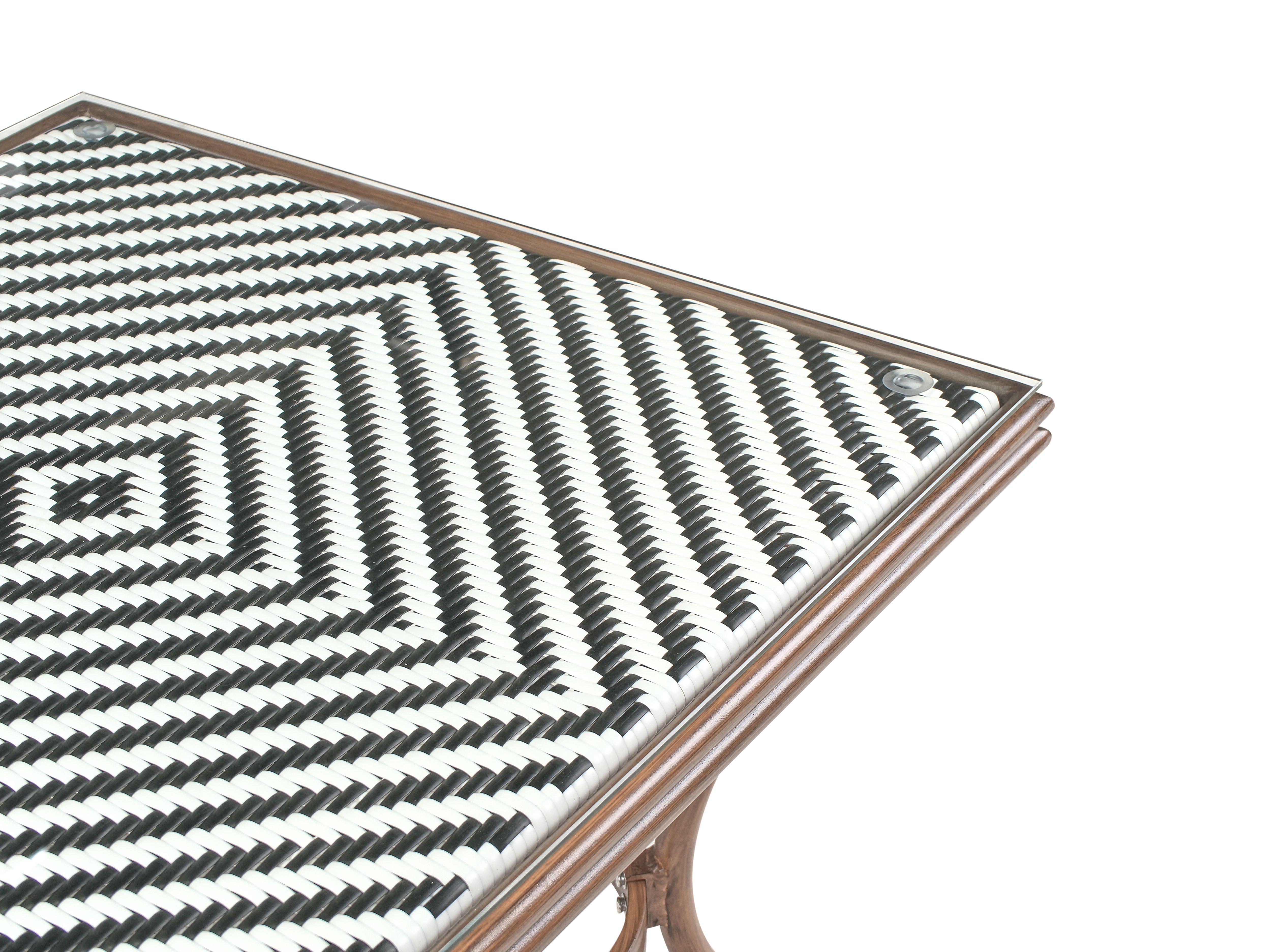 Beliani Table bistrot en Polyrotin Boho CASPRI  