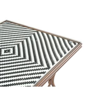 Beliani Table bistrot en Polyrotin Boho CASPRI  