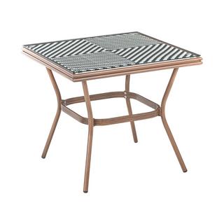 Beliani Table bistrot en Polyrotin Boho CASPRI  