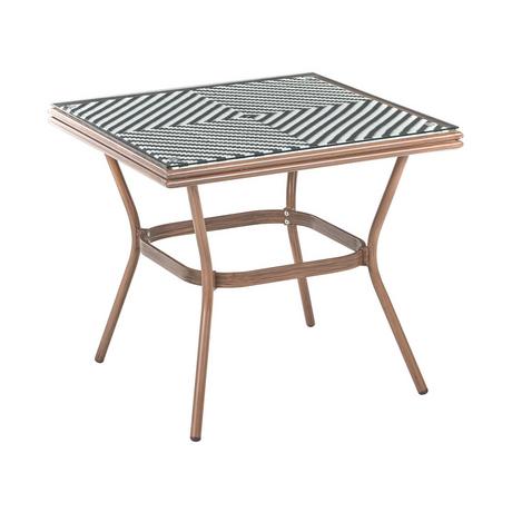 Beliani Table bistrot en Polyrotin Boho CASPRI  
