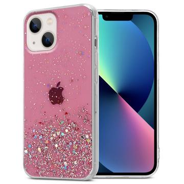 Hülle für Apple iPhone 14 PLUS TPU Silikon mit funkelnden Glitter