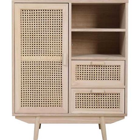 mutoni Credenza in rattan intrecciato naturale  