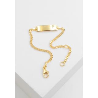 MUAU Schmuck  ID-Bracelet Panzer Gelbgold 750, 2.1mm, 14cm 