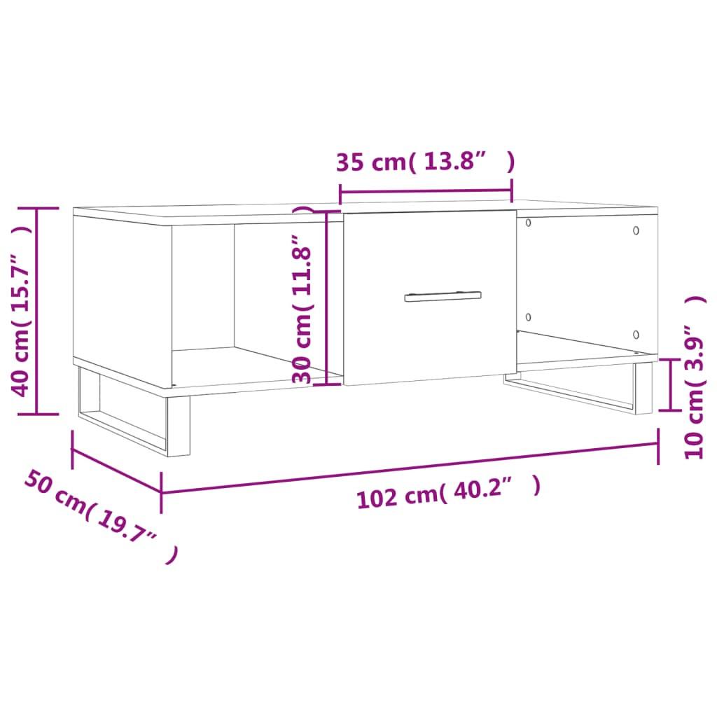 VidaXL Couchtisch holzwerkstoff  