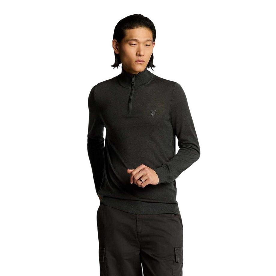 LYLE & SCOTT  Pullover, Mit Kurzem Reißverschluss, Merinowolle 