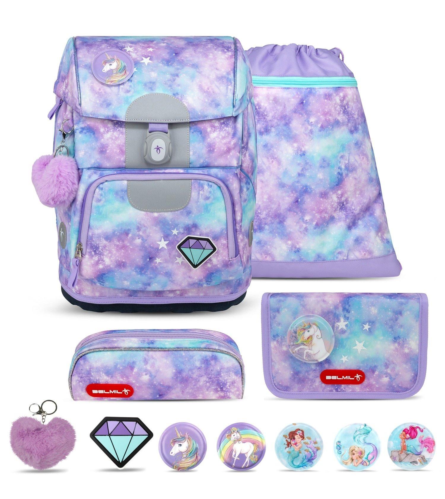 Belmil  MOTION Schulrucksack-Set Diamond Unicorn 