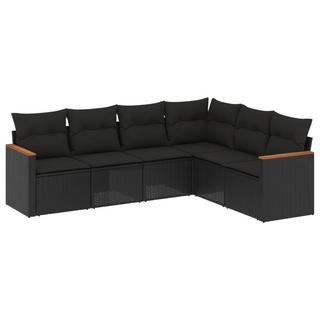 VidaXL set divano da giardino Polirattan  