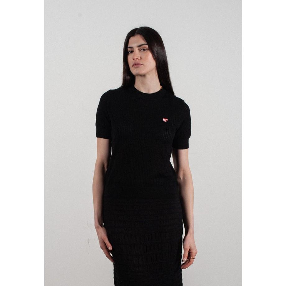 -T-Shirt mit Rundhalsausschnitt und kurzen Ärmeln  - FRIDA 8