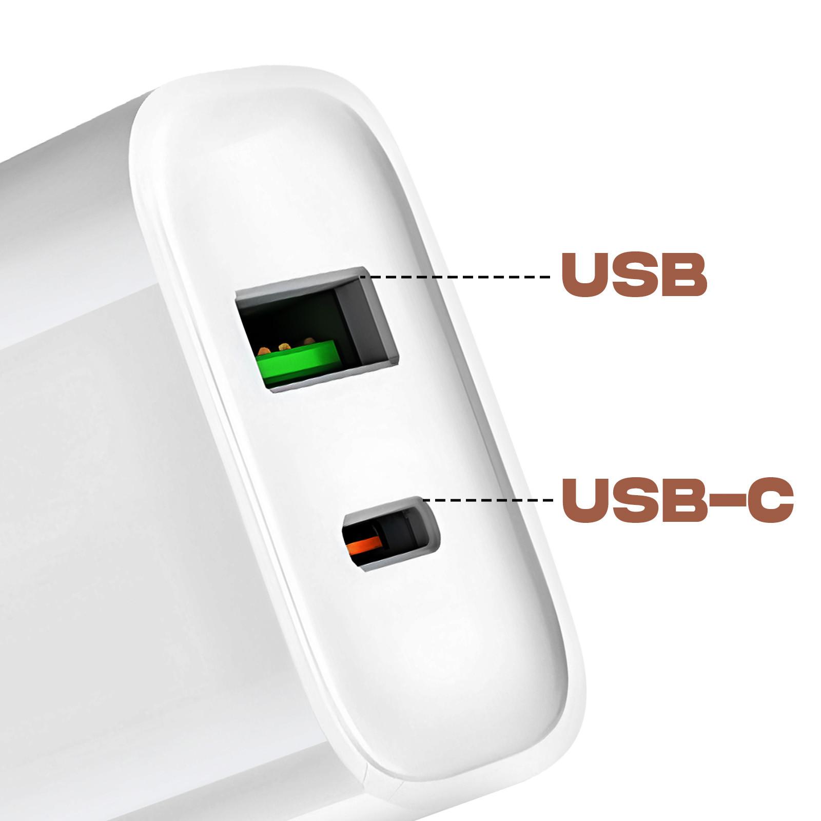 Avizar  Chargeur USB 20W + Câble USB-C 