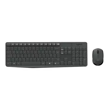 MK235 Tastatur Maus enthalten USB QWERTZ Deutsch Grau