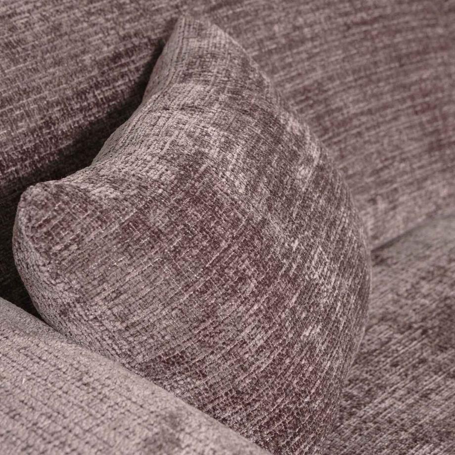 mutoni Ecksofa Cloud rechts gewebte Chenille tauperosa 280x165  