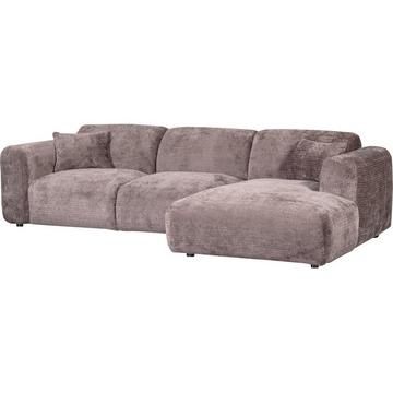 Ecksofa Cloud rechts gewebte Chenille taupe 280x165