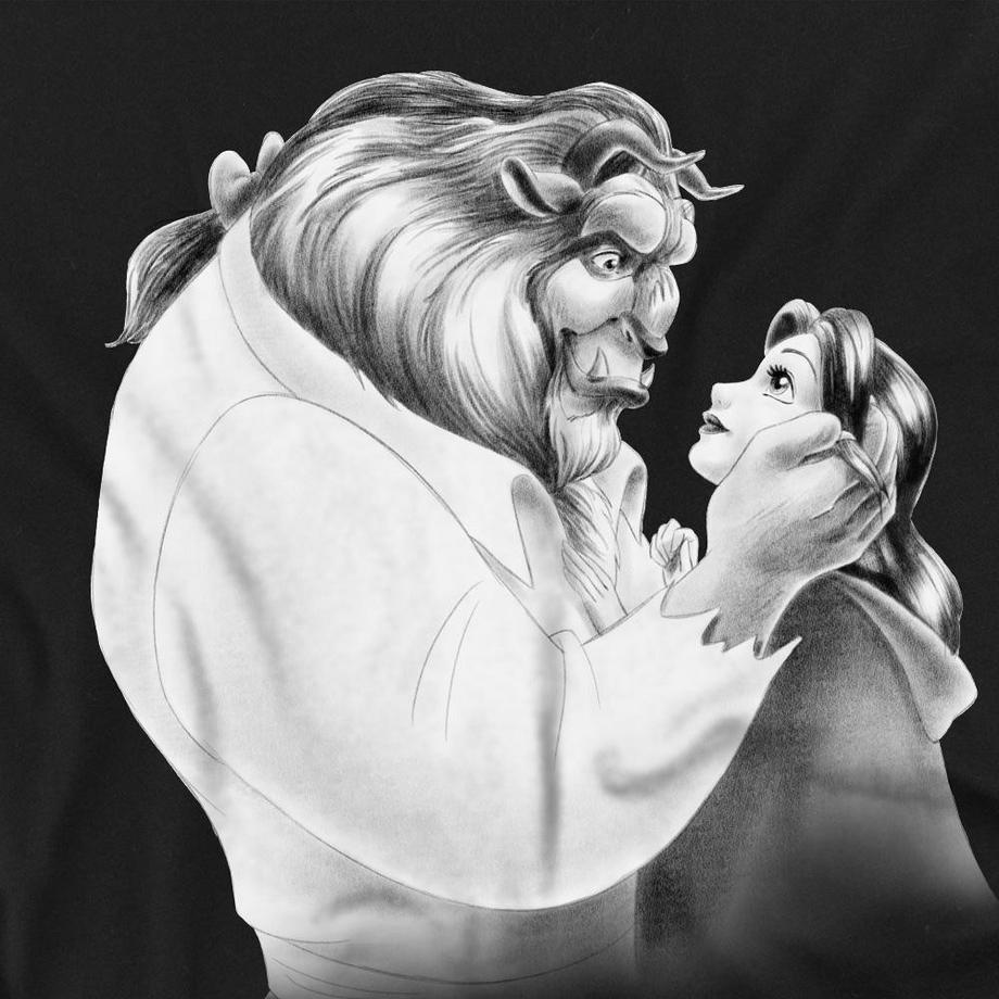 Beauty And The Beast Beauty and the Beast T-Shirt Imprimé Manches Longues  