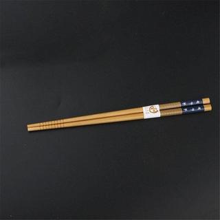Northio 10x Essstäbchen aus Bambus - Blau/Weiß  