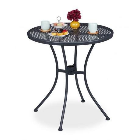 B2X Table de jardin avec trou pour parasol  