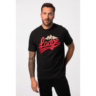 JP1880  T-shirt con stampa "Lodge", scollo a girocollo e mezze maniche, fino alla tg. 8XL 