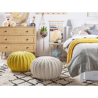 Beliani Pouf en Coton Boho CONRAD  