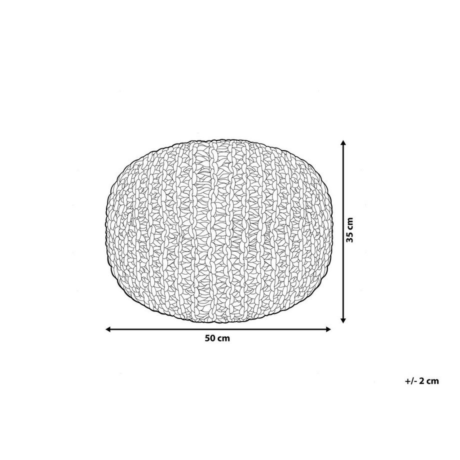Beliani Pouf en Coton Boho CONRAD  