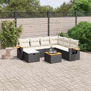 VidaXL set divano da giardino Polirattan  