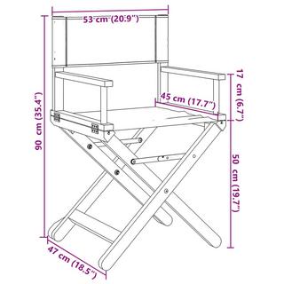 VidaXL Chaise de jardin pliante bois d'acacia  