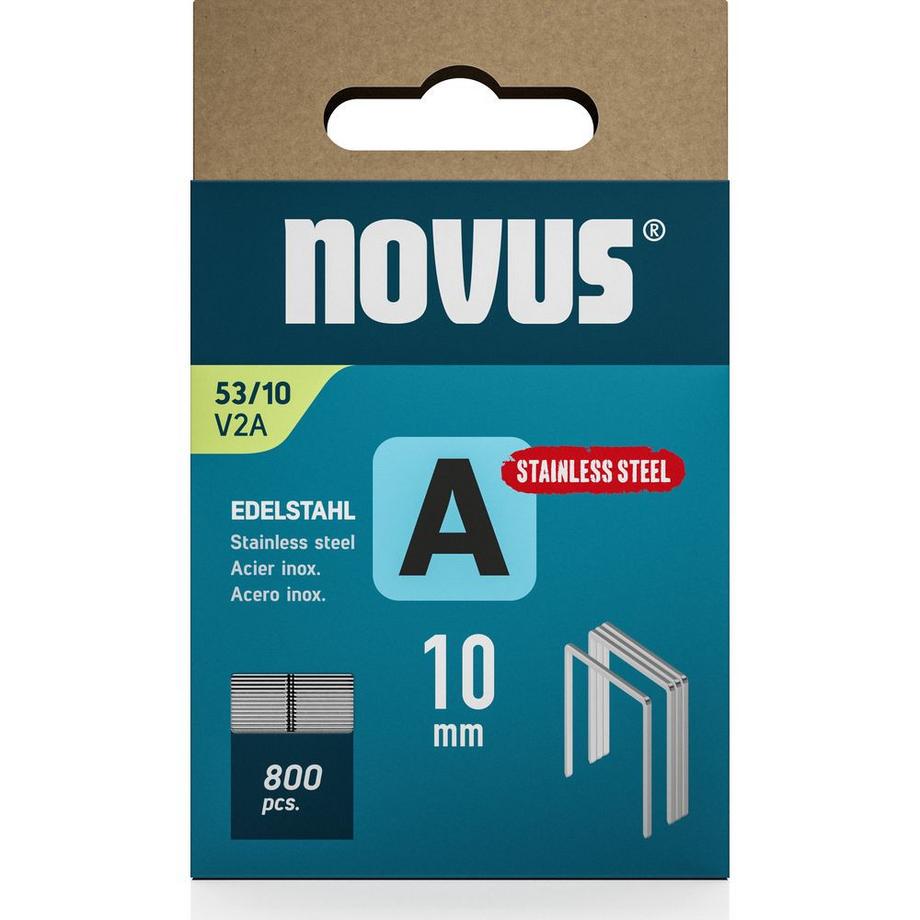 Novus Feindrahtklammern A V2a Kartonverpackung  