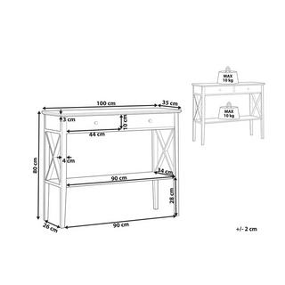 Beliani Console en MDF Traditionnel AVENUE  