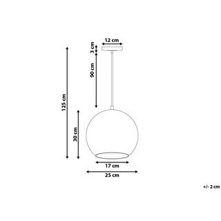 Beliani Hängeleuchte aus Glas Modern ASARO  