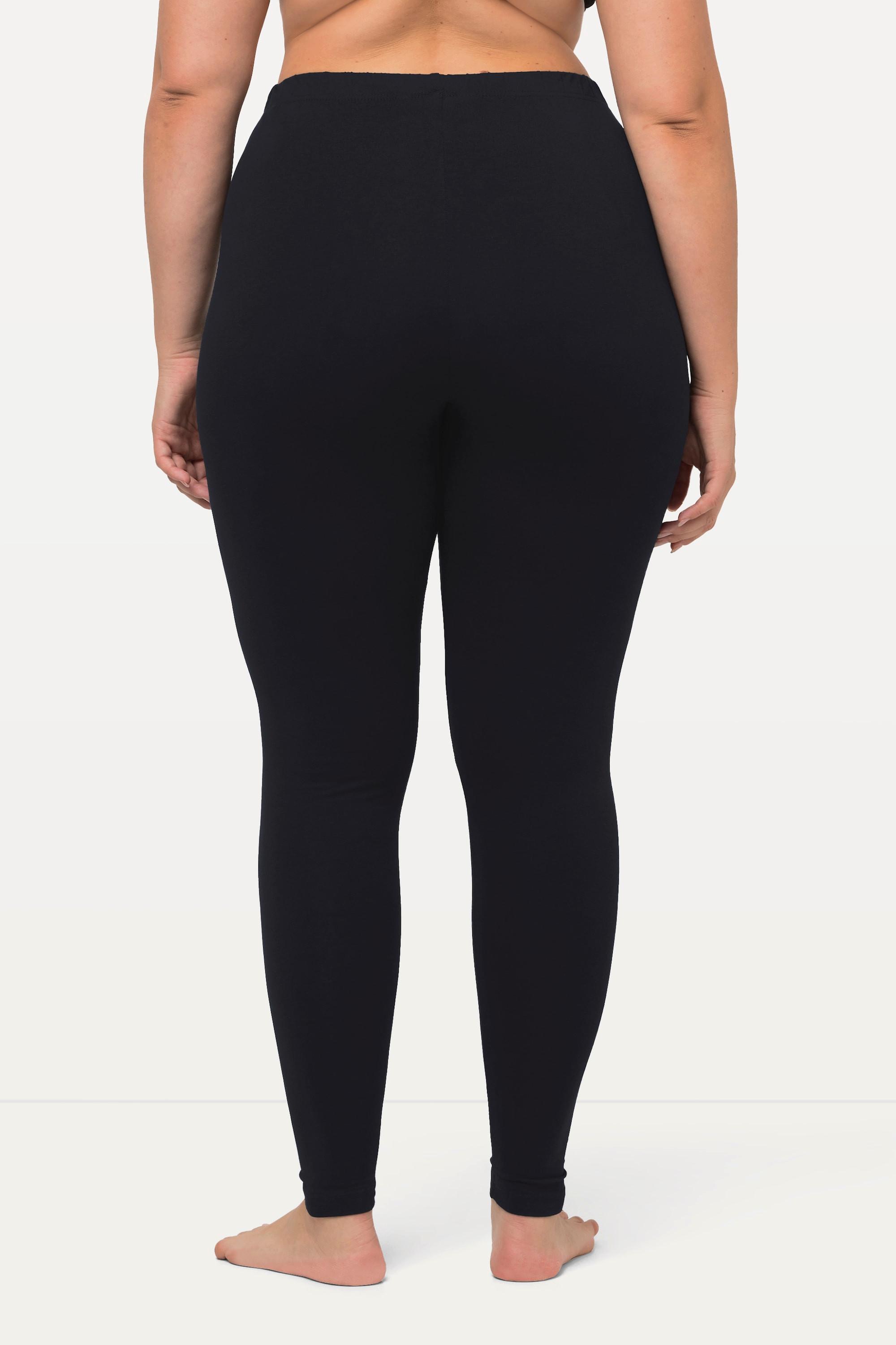 Ulla Popken  Leggings di cotone con cintura completamente elastica 