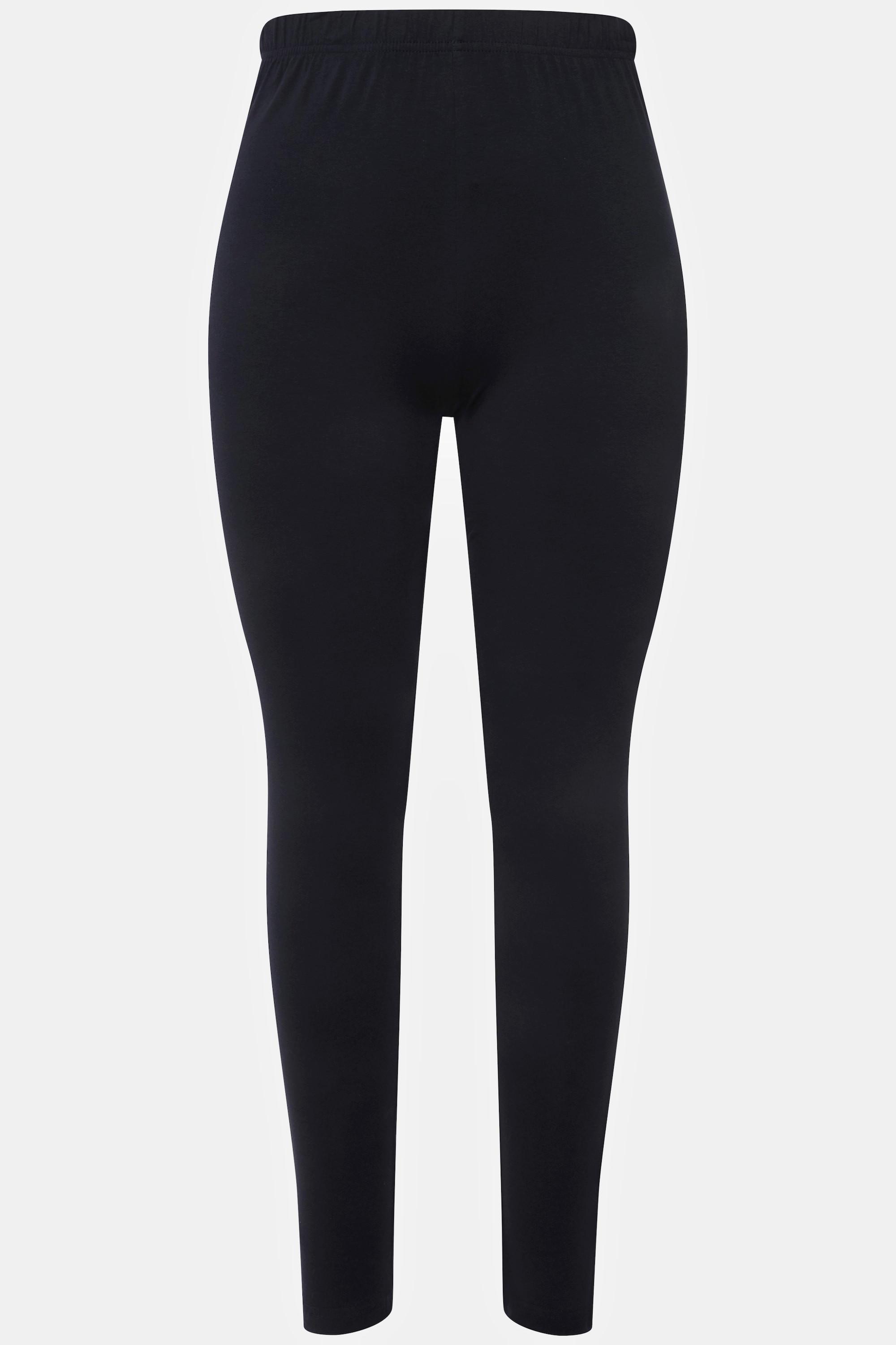 Ulla Popken  Leggings di cotone con cintura completamente elastica 