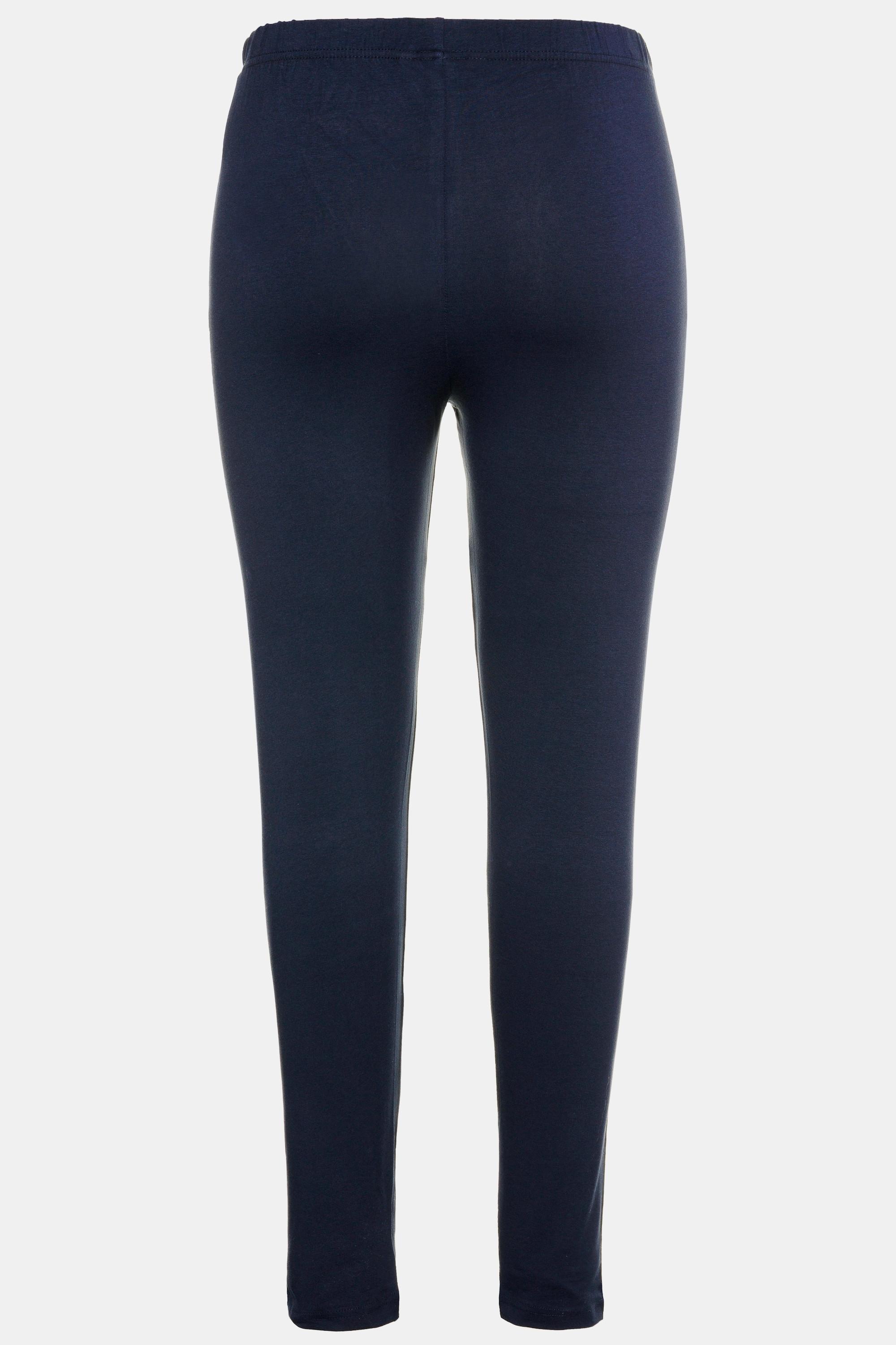 Ulla Popken  Legging en coton avec taille élastique, coupe Slim 