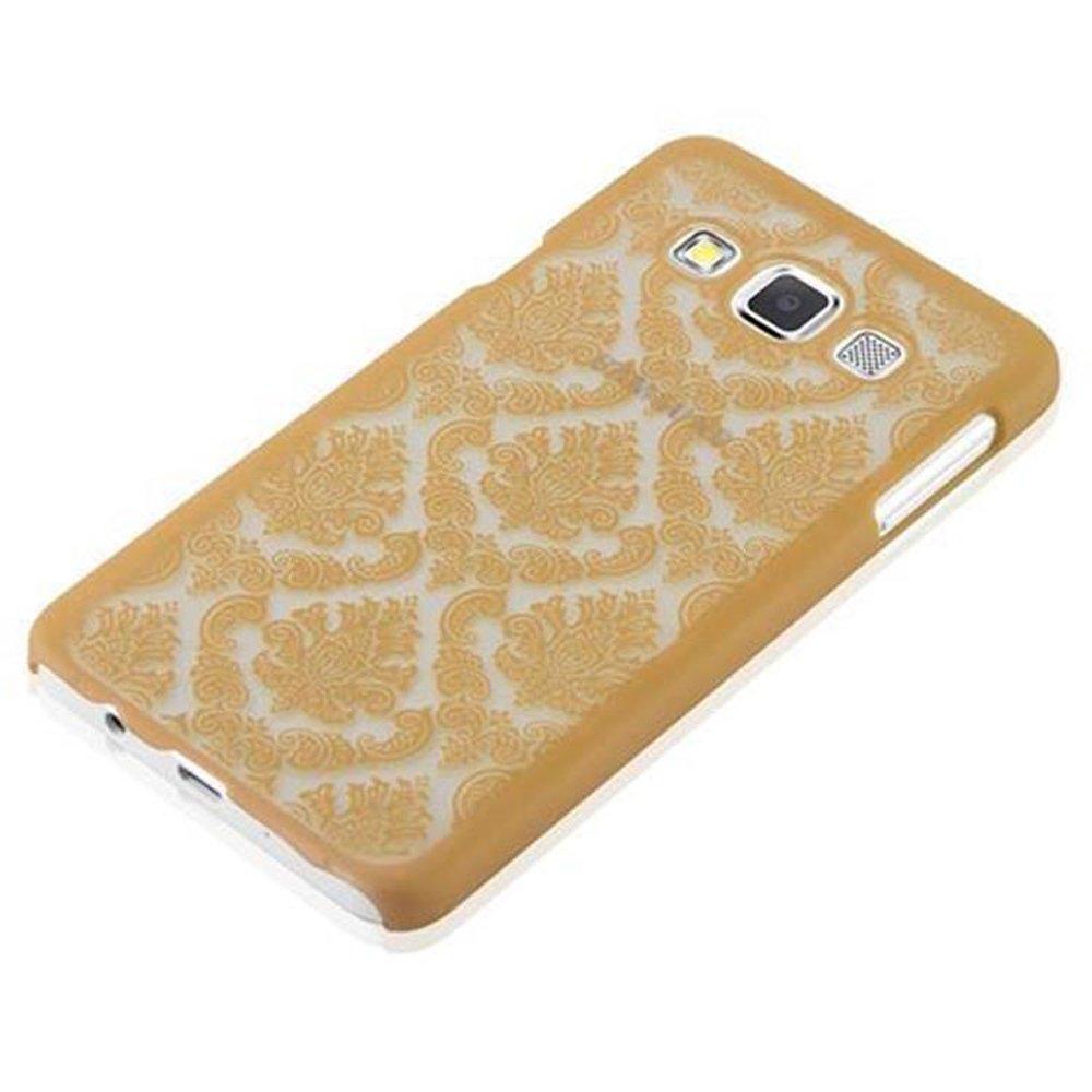 Cadorabo  Housse compatible avec Samsung Galaxy A3 2015 - Hard Case Coque de protection au design fleur Paisley Henna contre les rayures et les chocs 