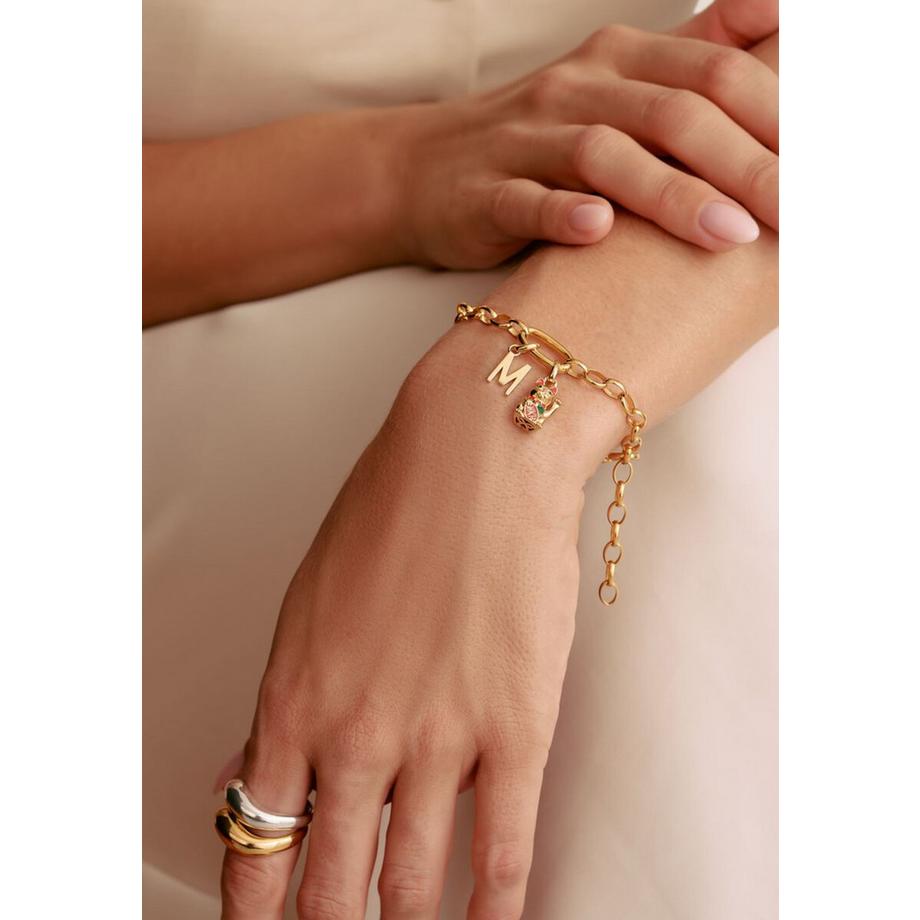 Thomas Sabo  Charm Anhänger Bunte Winkekatze Connect Veret 