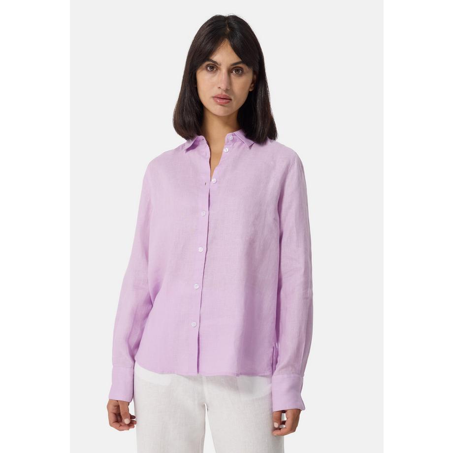 CASH-MERE.CH Leinen Langarm Hemd  