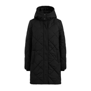 Damen-Parka mit Wattierung und Steppmuster
