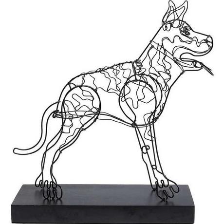 KARE Design Objet déco Wire Attack Dog 36  