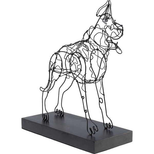 KARE Design Objet déco Wire Attack Dog 36  