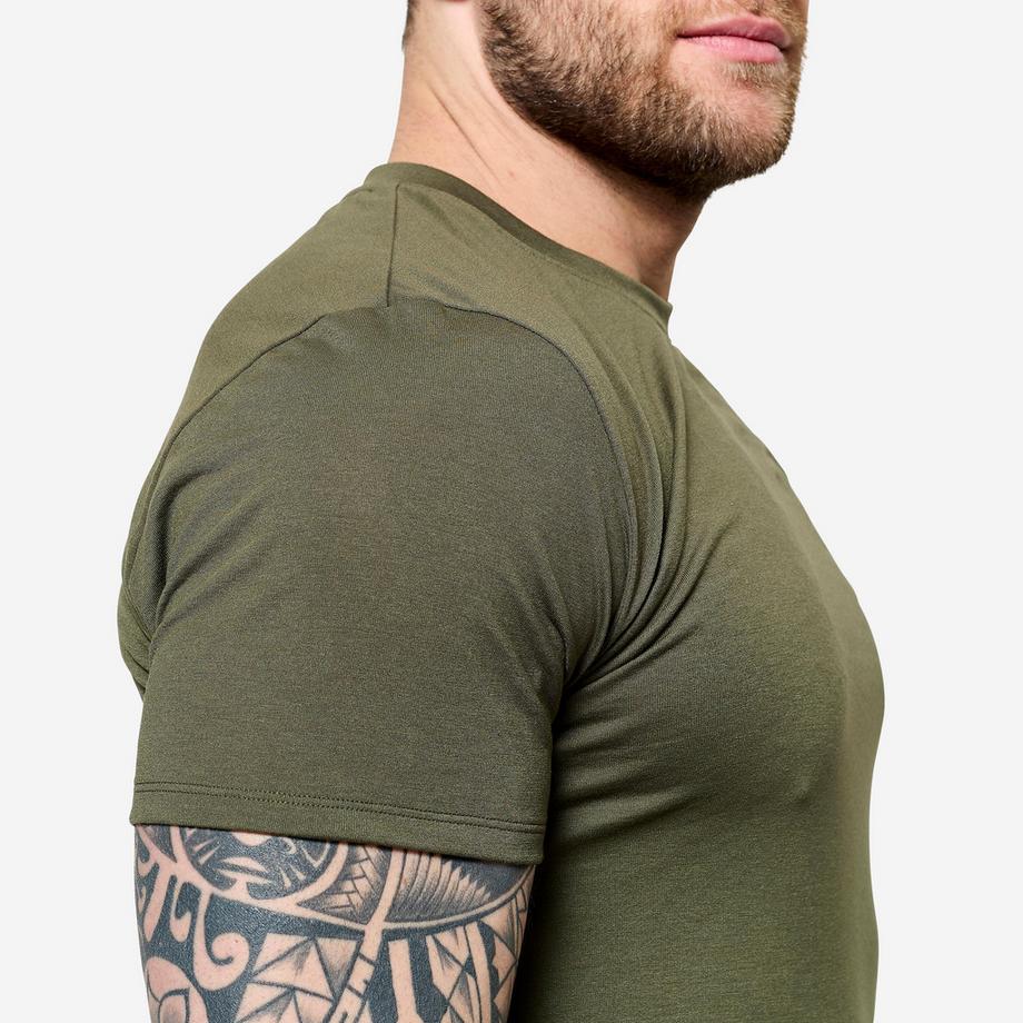 DOMYOS  T-Shirt  Crosstraining Atmungsaktiv Slim Polyester Viskose 