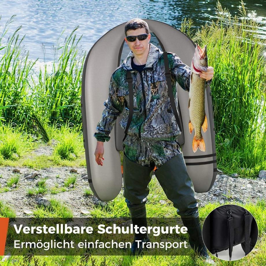 Northix  Sedile galleggiante da pesca gonfiabile 
