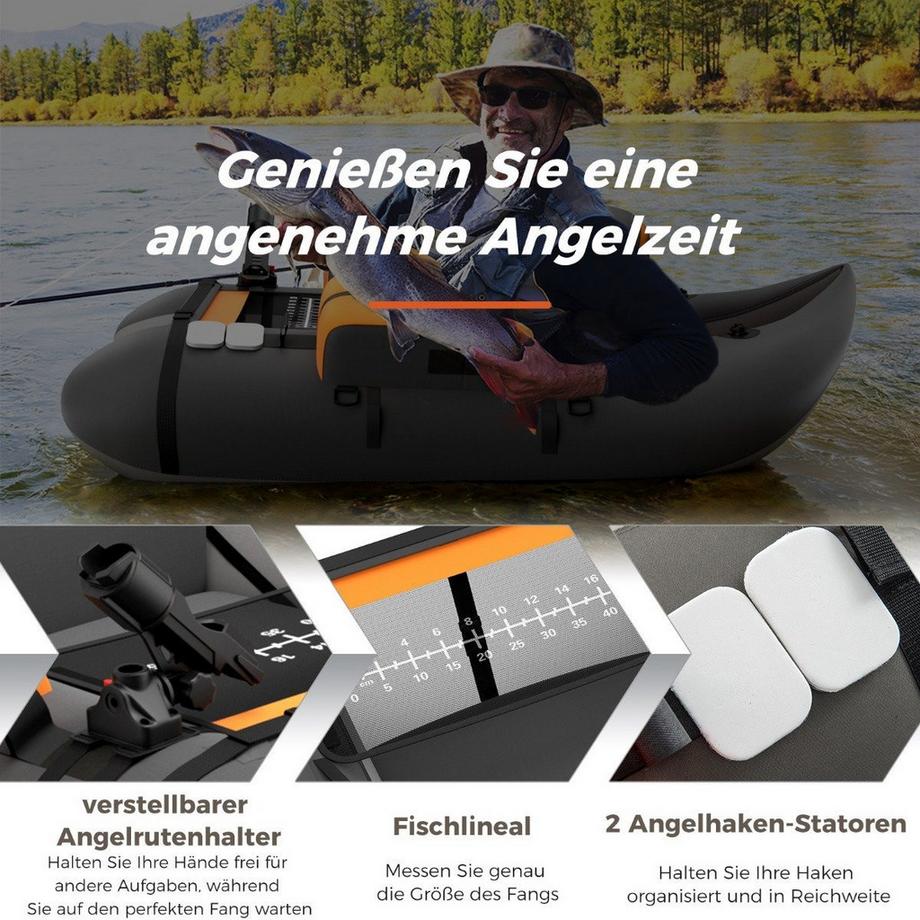 Northix  Sedile galleggiante da pesca gonfiabile 