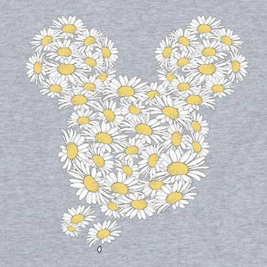 MICKEY MOUSE  T-Shirtmotif/style Tête En Fleurs De Camomille 